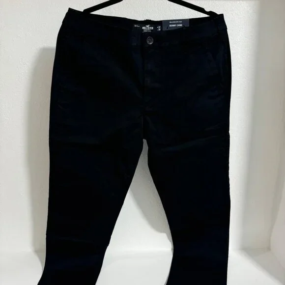 Hollister SKINNY CHINO PANTS SIZE 32x30 black